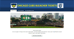 Desktop Screenshot of chicagocubsbleachertickets.com